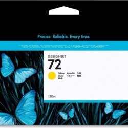 Cartus Cerneala Original HP Yellow, nr.72, pentru DesignJet T1100|1120|1200|1300|2300|T610|620|770|790, , (timbru verde 0.15 lei), 