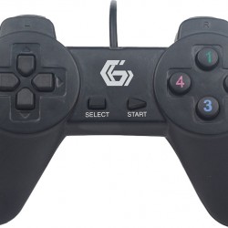 GAMEPAD cu fir GEMBIRD, PC, USB, negru, 