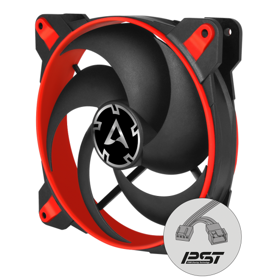 VENTILATOR ARCTIC PC, BIONIX P140 , 140x140x28mm, w/ PWM & cablu PST, high static pressure, RED, 