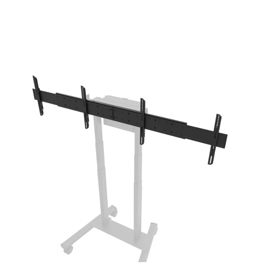 NM Newstar adaptor 2 ecrane, negru 