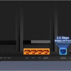 ROUTER TP-LINK wireless AX5400, 5400Mbps,1 x WAN 2.5 Gigabit, 4 porturi Gigabit,1 x USB 3.1, 2.4 Ghz/5 Ghz dual band, 6 antene externe, WI-FI 6 