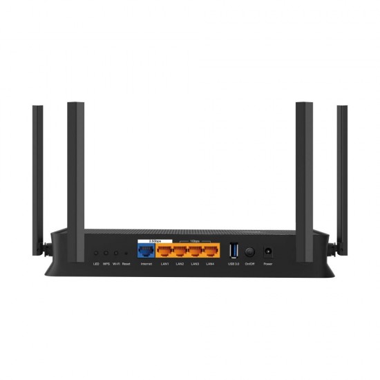 ROUTER TP-LINK wireless BE3600 viteze Wi-Fi 7 Dual-Band de pana la 3600 Mbps 1× port WAN de 2.5 Gbps, 1× port LAN de 2.5 Gbps si 3× porturi LAN de 1 Gbps, 2.4 Ghz/5 Ghz dual band, WI-FI 7 