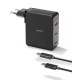 Alimentator retea Aukey, PA-B7O BK, 140W, fast charge, 2 x USB-C, 1 x USB-A, negru, Alimentator retea Aukey, PA-B7O BK, 140W, fast charge, 2 x USB-C, 1 x USB-A, negru,