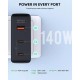 Alimentator retea Aukey, PA-B7O BK, 140W, fast charge, 2 x USB-C, 1 x USB-A, negru, Alimentator retea Aukey, PA-B7O BK, 140W, fast charge, 2 x USB-C, 1 x USB-A, negru,