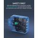 Alimentator retea Aukey, PA-B7S BK, 100W, fast charge, 3 x USB-C, 1 x USB-A, negru, 