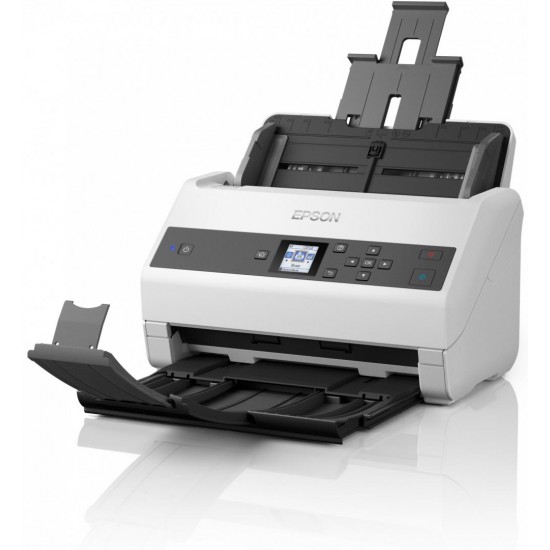 Scanner Desktop  Epson DS-870, A3, Viteza de scanare duplex: 65ppm|130ipm, Optiuni: , Conectivitate:USB, Scanare ambele fete:Da, ADF:100coli, (Timbru  Verde11Lei) 