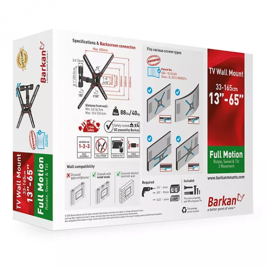 Barkan TV Wall Mount Full Motion 13