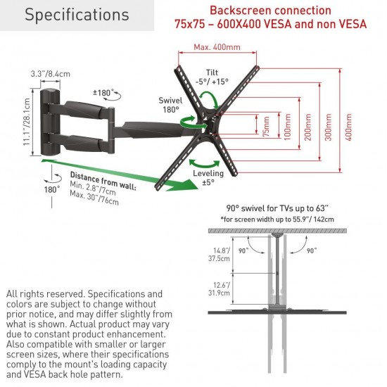 Barkan TV Wall Mount 13