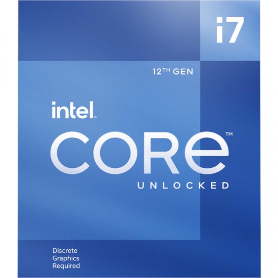 CPU INTEL i7-12700KF, skt LGA 1700, Core i7, frecventa 3.6 GHz, turbo 5.0 GHz, 12 nuclee, putere 125 W, 