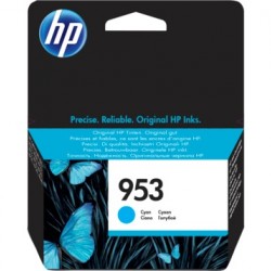 Cartus Cerneala Original HP Cyan, nr.953, pentru OfficeJet Pro 7720|7730|7740|8210|8218|8710|8720|8730, , (timbru verde 0.15 lei), 