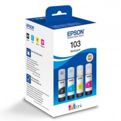 Combo-Pack Original Epson CMYK, nr.103, pentru L1110|L3110|L3110|L3150|L3151|L3156|L3160|L5190|L3210|L3250|L3260140ml,3x65ml, incl.TV 0.15 RON, 