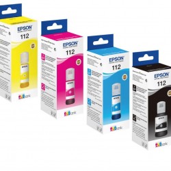 Combo-Pack Original Epson CMYK, nr.112, pentru L11160|L15150|L15160, 70mlx3+127mlx1, incl.TV 0.15 RON, 