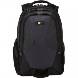 RUCSAC CASE LOGIC, pt. notebook de max. 14 inch, 2 compartimente, buzunar frontal x 2 | buzunar lateral x 2 | buzunar dorsal, waterproof, poliester, negru, 3205287 