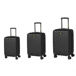 Set 3 Trolere CATERPILLAR Industrial Plate 35L, 59L, 92L, ABS - negru 