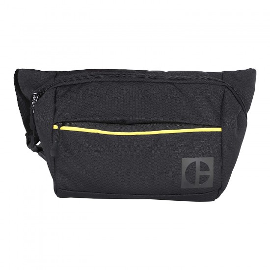 Borseta CATERPILLAR Code - Hex Parkour, material 420D hexagonal, buzunar cu fermoar - negru 