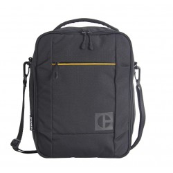 Borseta CATERPILLAR Code - Hex Go, material 420D hexagonal, buzunar cu fermoar - negru 