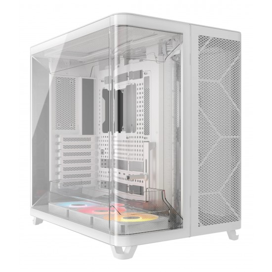 Carcasa Corsair AIR 5400 RS-R ARGB, Triple Chamber, Panoramic Glass, Mid-Tower, Alb Carcasa Corsair AIR 5400 RS-R ARGB, Triple Chamber, Panoramic Glass, Mid-Tower, Alb