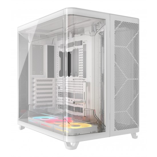 Carcasa Corsair AIR 5400 LX-R RGB LINK, Triple Chamber, Panoramic Glass, Mid-Tower, Alb Carcasa Corsair AIR 5400 LX-R RGB LINK, Triple Chamber, Panoramic Glass, Mid-Tower, Alb