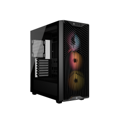 Carcasa Corsair 3200D RS ARGB, Mid-Tower, ATX, 3 ventilatoare incluse RS120 ARGB, Negru 
