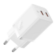 INCARCATOR retea Baseus GaN5 Pro, Quick Charge 40W, 2 x USB Type-C, alb 