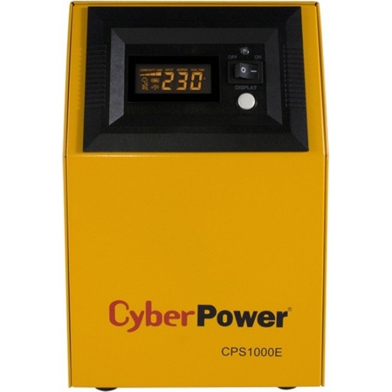 UPS CYBER POWER Inverter (pt. motoare, pompe etc.), Sinusoida Pura,1000VA/ 700W,AVR,2xsocket Shucko,display LCD, fara baterie, funct cu baterie de 12V, seria EPS, 