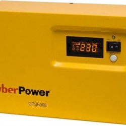 UPS CYBER POWER Inverter (pt. motoare, pompe etc.), Sinusoida Pura,600VA/ 420W, AVR, 1xsocket Shucko, display LCD,fara baterie,functioneaza cu baterie de 12V, seria EPS 