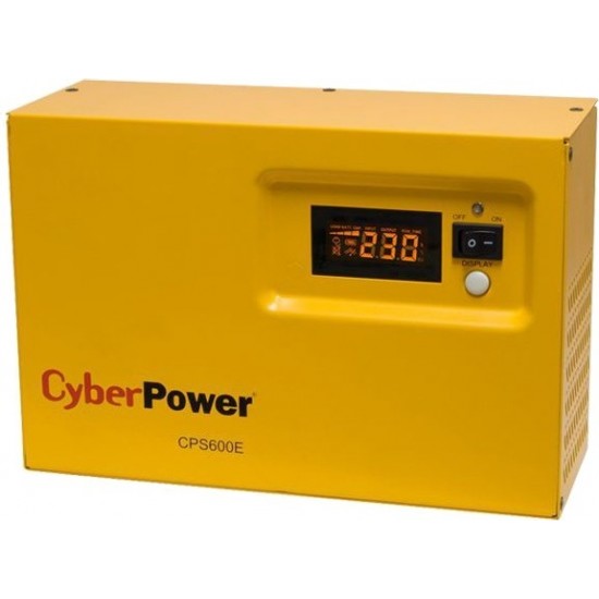 UPS CYBER POWER Inverter (pt. motoare, pompe etc.), Sinusoida Pura,600VA/ 420W, AVR, 1xsocket Shucko, display LCD,fara baterie,functioneaza cu baterie de 12V, seria EPS 