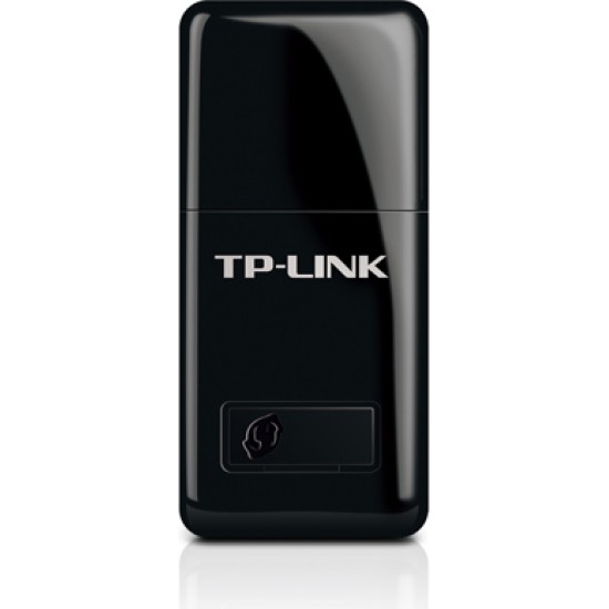 ADAPTOR RETEA TP-LINK mini, extern wireless 2.4 GHz, USB 2.0, port, 300 Mbps, antena interna x 1, 