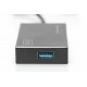 DIGITUS DA-70240-1 DIGITUS Hub 4-port USB 3.0 SuperSpeed, Power Supply, HQ aluminum 