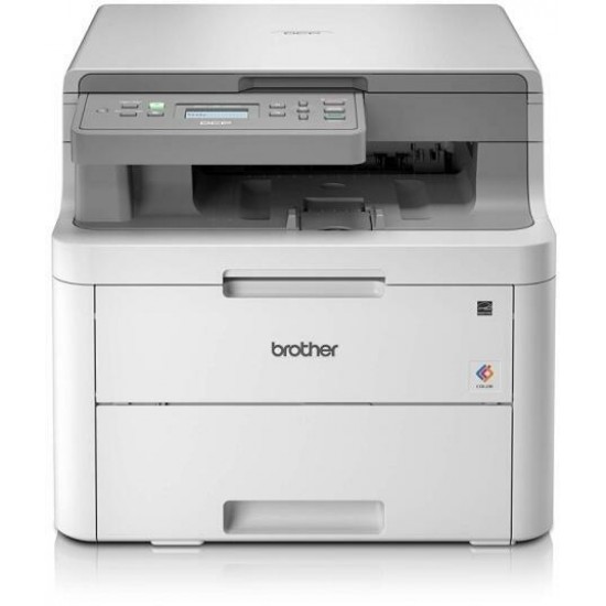 Multifunctional Laser Color Brother DCP-L3520CDW, A4, Functii: Impr.|Scan.|Cop.,Vit de Print Mono:18ppm,Vit de print color:18ppm,Conectiv:USB|WiFi,Duplex:Nu,ADF:Nu(Timbru Verde 11lei) 
