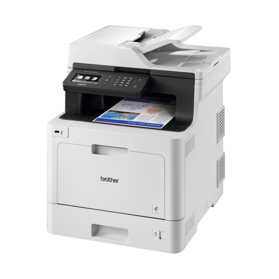 Multifunctional Laser Color Brother DCP-L8410CDW, A4,Functii: Impr.|Scan.|Cop., Viteza de Printare Monocrom: 31ppm, Viteza de printare color: 31ppm, Conectivitate:USB|Ret|WiFi, Duplex:Da, ADF:ADF, 