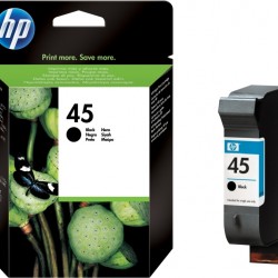 Cartus Cerneala Original HP Black, nr.45, pentru DeskJet 815|855|870|980|1100|1120|1125|1280|1600, , (timbru verde 0.15 lei), 