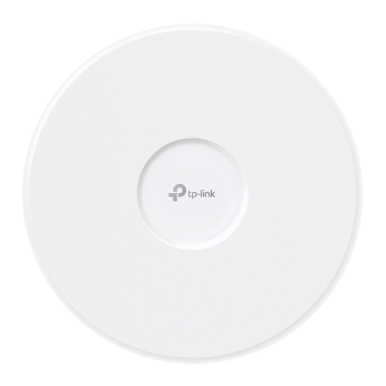 ACCESS POINT TP-LINK wireless Wi-Fi 7 Tri-Band BE19000 Mbps, cu 2× Port 10G, 12 antene interne, 802.3bt PoE++, WiFi 7, montare pe tavan/perete (fara adaptor DC in pachet) ACCESS POINT TP-LINK wireless Wi-Fi 7 Tri-Band BE19000 Mbps, cu 2× Port 10G, 12 antene interne, 802.3bt PoE++, WiFi 7, montare pe tavan/perete (fara adaptor DC in pachet)