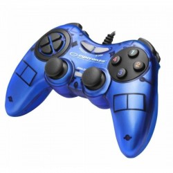 Gamepad Esperanza Warrior EGG105B cu vibratii Usb PC Albastru 