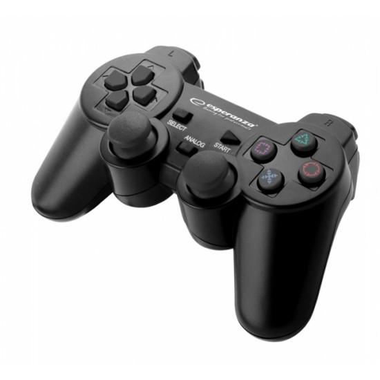 Gamepad Esperanza Trooper EGG107K cu vibratii Usb PC/PS3 Negru 