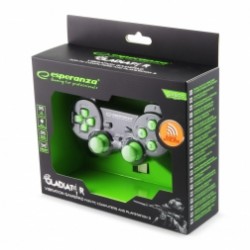 Gamdepad Esperanza Gladiator EGG108G cu vibratii Wireless PC/PS3 Verde Gamdepad Esperanza Gladiator EGG108G cu vibratii Wireless PC/PS3 Verde
