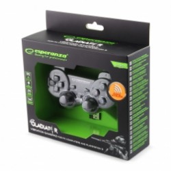 Gamdepad Esperanza Gladiator EGG108G cu vibratii Wireless PC/PS3 Negru Gamdepad Esperanza Gladiator EGG108G cu vibratii Wireless PC/PS3 Negru