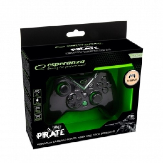 Gamepad Esperanza Pirate EGG114K Usb PC/XBOX ONE/XBOX SERIES X/S Negru 