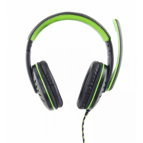 Casti gaming cu microfon Esperanza Crow EGH330B stereo 2m Negru/Verde Casti gaming cu microfon Esperanza Crow EGH330B stereo 2m Negru/Verde
