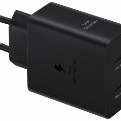 Incarcator de retea EP-T5020XBEGEU 2x USB Type-C + Cablu USB Type-C la USB Type-C Fast Charger 50W Negru 