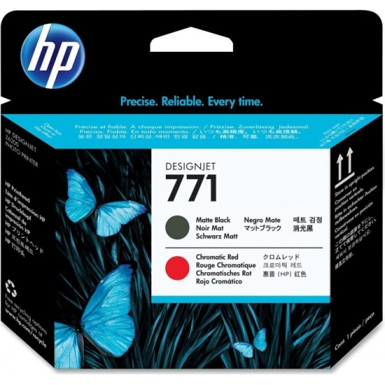 Cap Printare Original HP Matte Black/Chromatic Red, nr.771, pentru DesignJet Z6200, , (timbru verde 0.15 lei), 