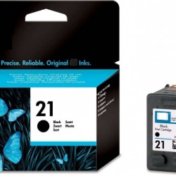 Cartus Cerneala Original HP Black, nr.21, pentru DJ3920|3940|D1360|14xx|F2180|2275|22xx, , (timbru verde 0.15 lei), 