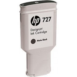 Cartus Cerneala Original HP Matte Black, nr.727, pentru Designjet T1500|T1530|T2500|T2530, 300ml, (timbru verde 0.15 lei), 