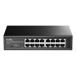 CUDY 16-Port 10/100 Mbps Metal Switch 