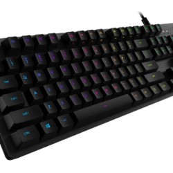 LOGITECH G512 Carbon RGB Mechanical Gaming Keyboard, GX Blue - CARBON - US INTL - USB - INTNL - G512 CLICKY (timbru verde 0.8 lei)