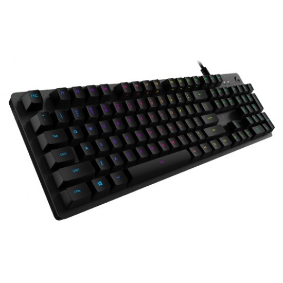 LOGITECH G512 Carbon RGB Mechanical Gaming Keyboard, GX Blue - CARBON - US INTL - USB - INTNL - G512 CLICKY (timbru verde 0.8 lei)