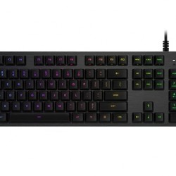 LOGITECH G512 Carbon RGB Mechanical Gaming Keyboard, GX Blue - CARBON - US INTL - USB - INTNL - G512 CLICKY (timbru verde 0.8 lei)