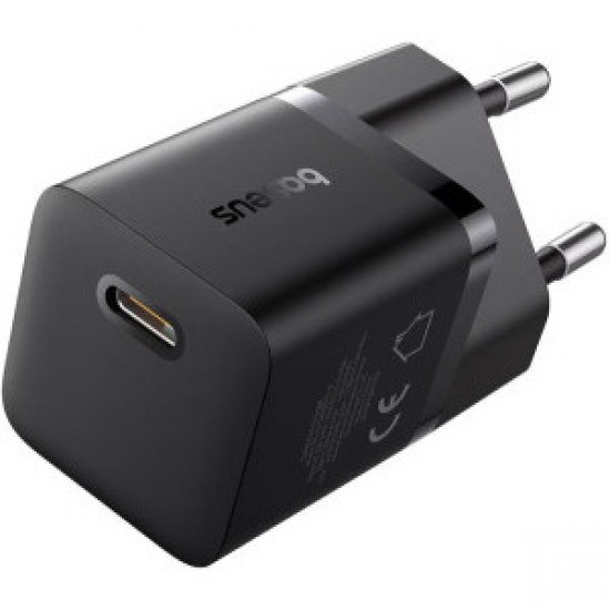 INCARCATOR retea Baseus GaN5 mini, Quick Charge 25W, 1 x USB Type-C, negru INCARCATOR retea Baseus GaN5 mini, Quick Charge 25W, 1 x USB Type-C, negru