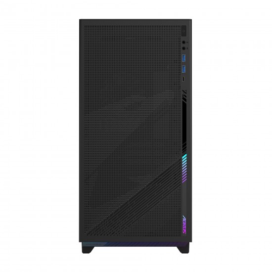 Carcasa GB-AC400G, Middle Tower, Fara sursa, Mini ITX, Micro ATX, ATX, Negru 