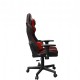 SCAUN GAMING GEMBIRD, ergonomic, reglabil inaltime, rotatie 360 gr, black & red, brate ajustabile, greutate max. 136kg, perna tetiera, perna lombara, dimensiuni 52*80*125~133.5cm 